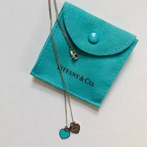 Tiffany & Co Mini Double Heart Necklace